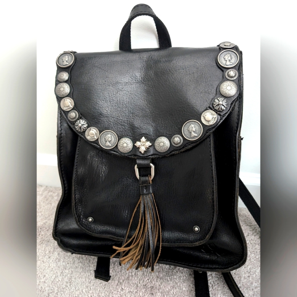 Patricia Nash Renaissance Coin Jovanna Backpack in Black